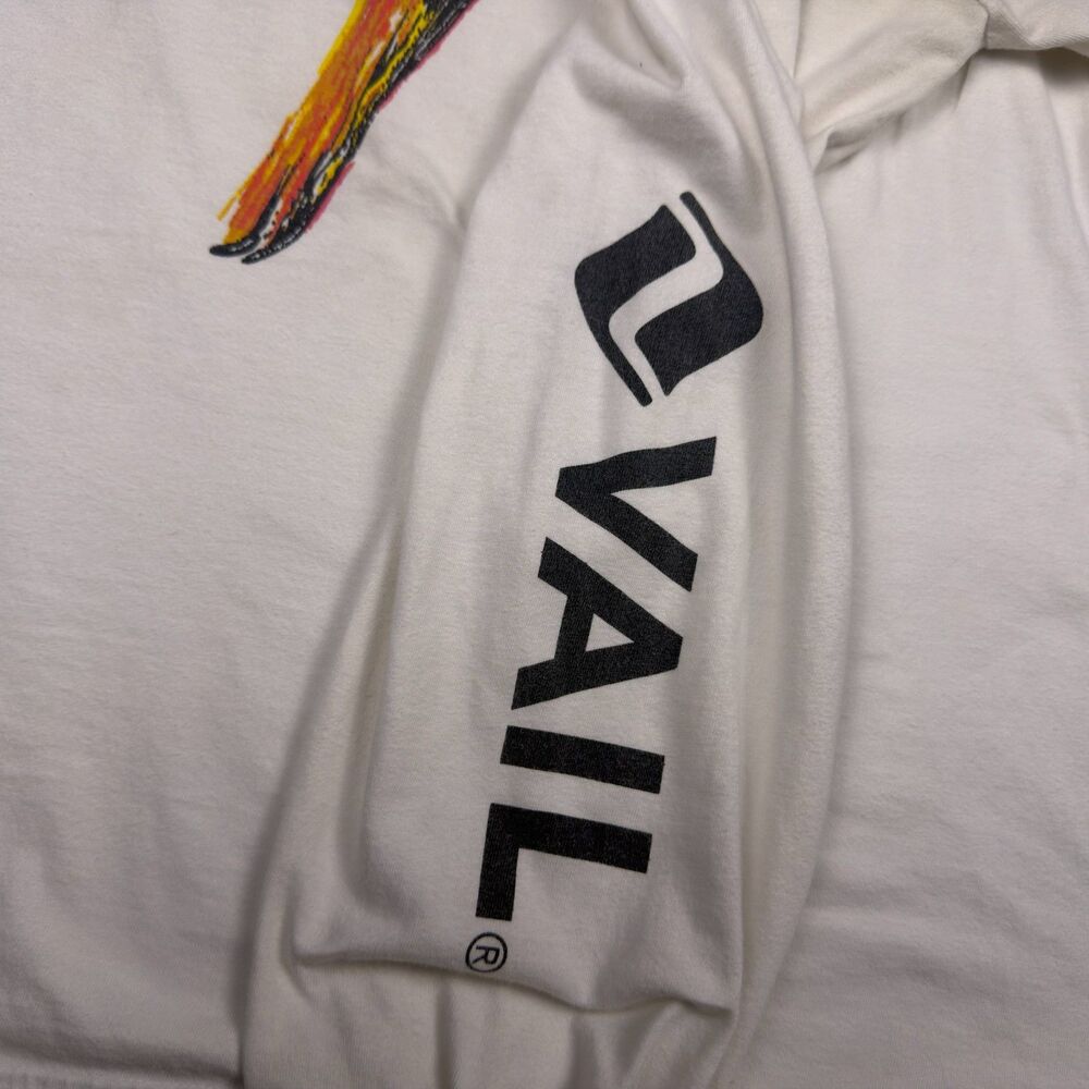 Vail Technicolor Skier Long Sleeve Tee Crazy Shirts Mens L